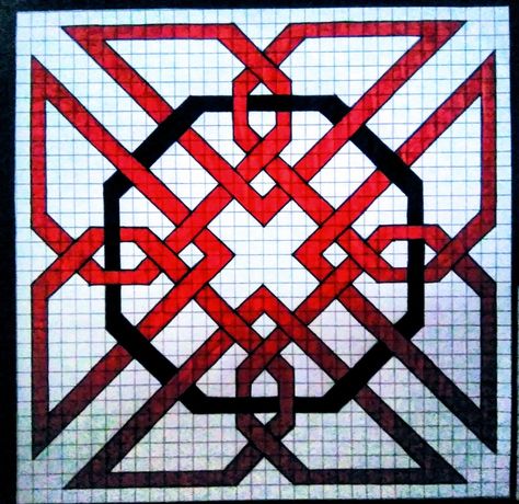 Hammer Beads, Border Drawing, Drawing Sites, Kandi Beads, Scary Characters, Graph Paper Designs, Celtic Knotwork, Page Borders, Paper Designs