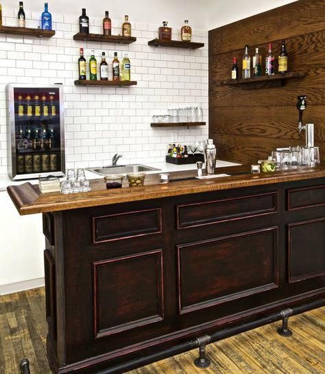 Bar!                                                                                                                                                                                 More #basementideas How To Make A Bar, Build A Bar, Build Your Own Bar, Building A Home Bar, Home Bar Plans, Bar Build, Home Bar Rooms, Bar Plans, Basement Bar Designs