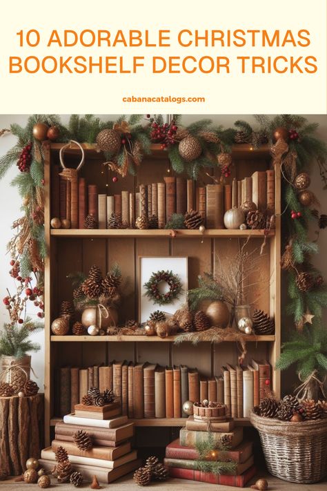 Get ready to turn your bookshelf into a festive wonderland with these 10 adorable Christmas decorating ideas! From cozy winter motifs to nature-inspired touches, this guide will inspire you to create a stunning fireplace scene with your books and holiday trinkets. Explore creative ways to display ornaments, garlands, and your favorite reads that capture the Christmas spirit. Whether you love rustic charm or modern flair, there's a tip for everyone. Let's bring that cozy holiday atmosphere to your home—your bookshelves will thank you! 5 Gifts For Christmas Rule, 5 Gift Rule For Christmas, Ways To Display Ornaments, Christmas Vignettes Display, Gift Rule For Christmas, Christmas Bookshelf Decor, 5 Gift Rule, Printable Wish List, Ideas For Bookshelves