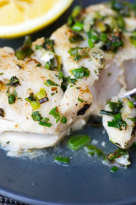 Pan-Seared Tilefish With Garlic, Herbs and Lemon Recipe - NYT Cooking Tile Fish Recipe, Sautéed Fish, Tile Fish, Sauteed Fish, Fish Fillet Recipe, Lemon Recipe, How To Cook Fish, Nyt Cooking, Easy Paleo