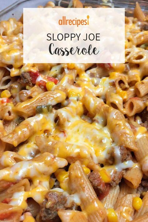 Sloppy Joe Casserole, Beef Ground, Easy Hamburger, Sloppy Joes Recipe, Hamburger Meat, Sloppy Joe, Dinner Easy, Think Food, Easy Casserole Recipes