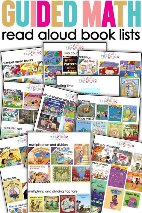 Math Read Alouds Kindergarten, 2nd Grade Math Read Alouds, Math Books For Elementary, Math Books For Kids, 2nd Grade Read Alouds, 4th Grade Read Alouds, Math Read Alouds, Read Alouds Kindergarten, Teaching 3rd Grade