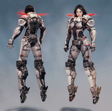 ArtStation - Lawbreakers-Tokki_Battle Medic, Chang youl Park Scifi Medic, Battle Medic, Robot Animal, Futuristic Armour, Spaceship Design, Power Armor, Cyberpunk Character, Comic Art Girls, Concept Art Character