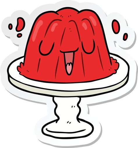 sticker of a cartoon jelly Jelly Cartoon, Jelly Artstyle, Jelly Illustration, Jelly Art Style, Jelly Jelly, Jelly Art, Youtube Thumbnail, Awesome Art, Cartoon Cute