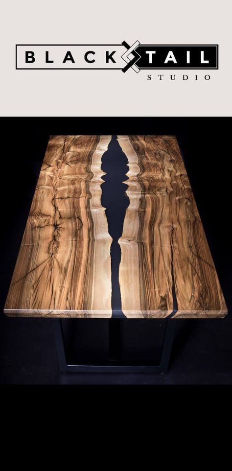 Blacktail Studio, Epoxy Resin Furniture, Resin Wood Table, Rustic Blanket Ladder, Epoxy Wood Table, Wood Resin Table, Project Table, River Tables, Classic Mirror