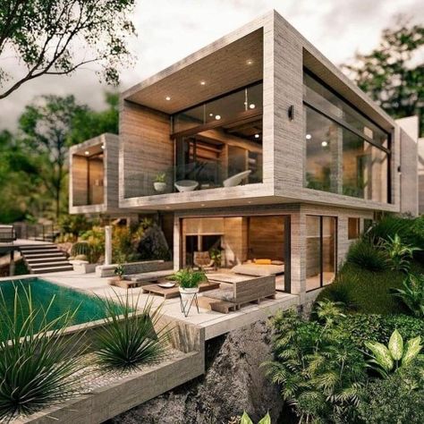 Modern African House Design, Artist House Exterior, Japanese Modern Architecture, Freedom House, Modern House Facades, Modern House Exterior Design, House Exterior Design, House Outside Design, Modern Architecture House