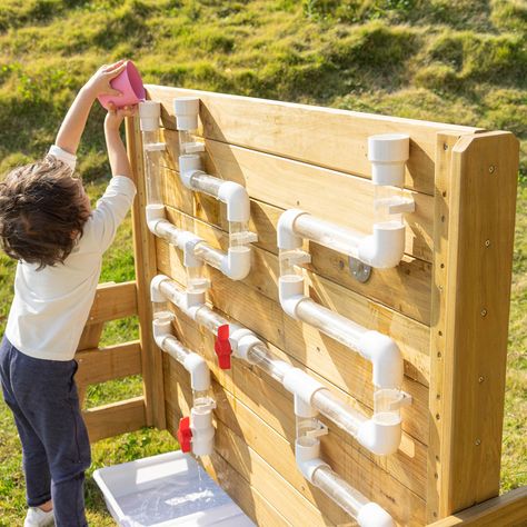 Outdoor Sensory Wall, Outdoor Kids Play Area, Sensory Wall, Framing Construction, Water Playground, Kids Garden, Sensory Garden, Innovation Lab, Kids Outdoor Play