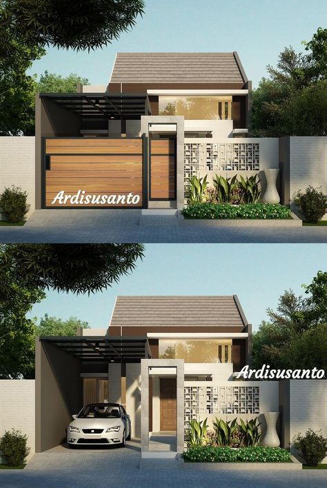 home decor organization ideas Minimalist Fence Design Modern Houses, Industrial Minimalist House, Pagar Loster, Design Pagar, Japandi House Exterior, Decor Organization Ideas, Pagar Modern, Terrace House Exterior, Japandi House