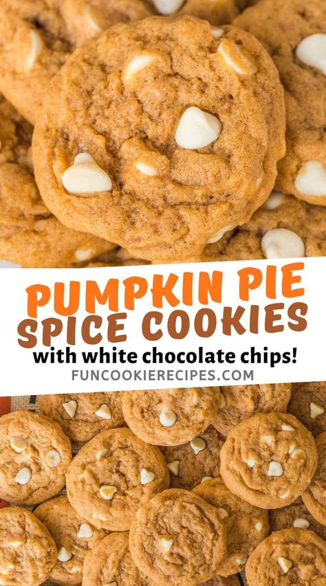 Pumpkin Spice Baking Chips Recipe, Cookies Using Pumpkin Pie Filling, Homemade Pumpkin Cookies, Pumpkin Pie Mix Cookies, Pumpkin Cookies With Cake Mix Easy, Pudding Mix Cookies, Cookies With Pudding, Pumpkin Pudding Cookies, Pumpkin Spice Pudding