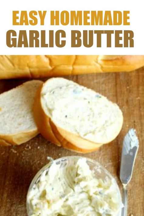 Homemade Garlic Butter {Our Pro Tips} | Six Sisters' Stuff Garlic Butter Recipe, Garlic Butter Spread, Flavored Butter Recipes, Butter Recipes Homemade, Caesar Pasta Salad, Cooking Fever, Caesar Pasta, Homemade Garlic Butter, Garlic Spread