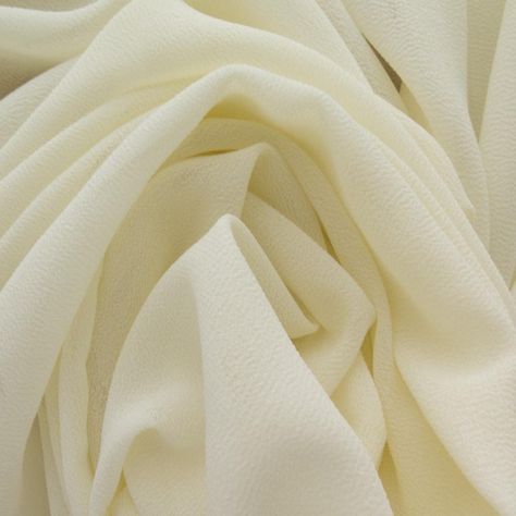 Amazon.com: Solid Ivory White Crepe Georgette Fabric 58" Width ℳ - Sold by the Yard Georgette Fabric, Silk Crepe, Ivory White, Ivory Color, Silk Fabric, Bohemian Style, Sewing Crafts, Yard, Silk