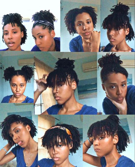 super easy micro locs styles Twist And Lock Hairstyles, Mini Twists Styling, Twist With Short Natural Hair, Lock And Twist Natural Hair, Micro Twists Natural Hair Styles, Micro Braids Styles Natural Hair, Natural Hair Mini Twist Styles, Micro Locs Hairstyles For Women Short, Easy Styles For Short Locs