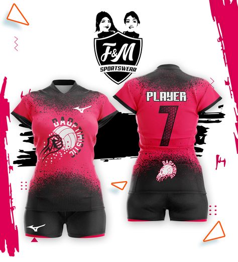 Volleyball Jersey Design Women, Volleyball Uniforms Design Women, Jersey Design Volleyball, Jersey Sublimation Design, Volleyball Uniforms Design, Volleyball Jersey Design, Pink Volleyball, Volleyball Design, Volleyball Jersey