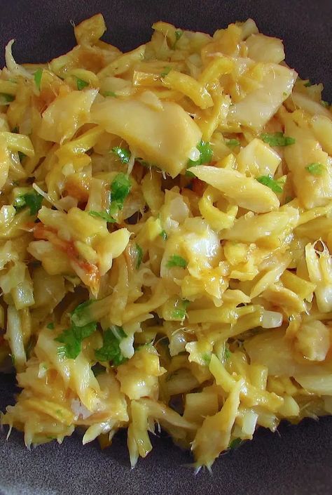 Salt cod, potatoes and eggs (Bacalhau à Brás) Recipe | Food From Portugal Portugese Fish Recipes, Salted Cod Recipes Portuguese, Salted Fish Recipe, Salted Cod Recipes, Portuguese Cod Fish Recipes Potatoes, Spanish Cod Fish Recipes, Portuguese Cod Fish Recipes, Salt Cod Recipes, Salted Cod Fish Recipes