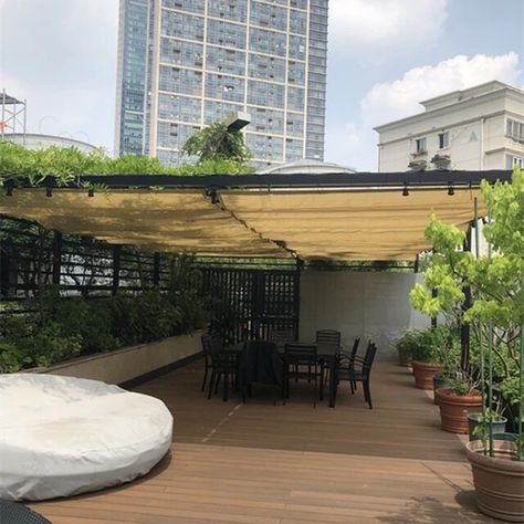 2x7.2 M Retractable Waterproof Sun Shade Sail Sand color Canopy for Pergola Frame Off white Slide Wave Drop Ceiling Shade Awning _ - AliExpress Mobile Off White Slides, Deck Shade, Soup Bowls With Handles, Sun Shade Sail, Drop Ceiling, Sun Sail Shade, Dropped Ceiling, Ceiling Shades, Green Laser