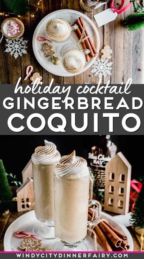 Coquito Drink, Eggnog Dessert, Coquito Recipe, Christmas Eggnog, Adult Beverages Recipes, Homemade Alcohol, Boricua Recipes, Happy Drink, Boozy Desserts