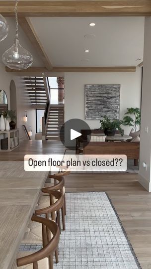 8.5K views · 12K reactions | A look inside our #puravistaproject - I would love to know do you prefer open concept living or more traditional closed floor plans? I love this open space for gathering friends and family. 
Build @splitrockcustomhomes | Becki Owens | solomonmusicuk · Original audio Open Plan Kitchen Hallway, Closed Floor Plans, Closed Kitchen Floor Plans, Closed Floor Plan, Open Concept House, Becki Owens Design, Gathering Friends, Closed Kitchen, Becki Owens