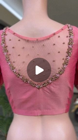 Simple Net Blouse Designs, Net Designer Blouse, Net Blouse Designs, Net Saree Blouse Designs, Net Saree Blouse, Blouse Inspiration, Net Sarees, Netted Blouse Designs, Sequence Blouse