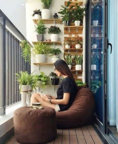 COZY COMFY SMALL BALCONY DECOR IDEAS – InkARCH ASSOCIATES #balconydecorideas #balcony #smallbalcony #balconydesignideas #smallbalconydecorideas #balconyideasapartment #balconygarden #smallbalconyideas #smallbalconygardenideasindian Balcony Makeover, Small Apartment Balcony Ideas, Apartment Balcony Garden, Balkon Decor, Tiny Balcony, Balcony Ideas Apartment Outdoor, Small Balcony Garden, Terrace Decor, Small Balcony Design