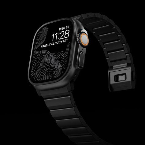 Upgrading to the Black Ultra? Round out your new look with Black Titanium Band. Titanium Band stands up to Apple Watch Ultra’s wider frame and its black titanium hardware perfectly matches the watch’s finish. Grab yours now. Link in bio. #nomad #nomadgoods #applewatchultra Apple Ultra Watch, Ultra Watch, Apple Watch Ultra, Watch Ultra, Apple Watch, New Look, Link In Bio, Grain, Gadgets