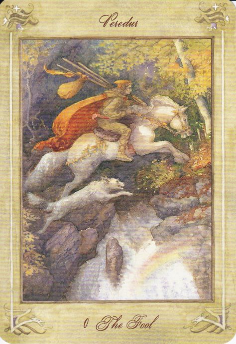 Llewellyn Tarot, Tarot The Fool, Celtic Fairy, Rider Waite Tarot, Tarot Major Arcana, Ancient Forest, Ancient Myths, Rider Waite, Tarot Art