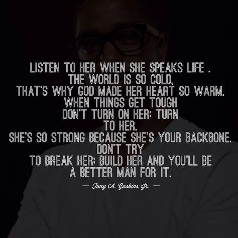 Tony A. Gaskins, Jr.                                                  Only a Christian wife can speak life into a man:) Quotes Loyalty, Quotes Thoughts, Speak Life, The Perfect Guy, E Card, Intj, Dating Quotes, A Quote, Infj