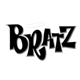 Bratz Doll Logo, Bratz Website, Bratz Black And White, Bratz Black, Bratz Logo, Crumpled Paper Background, Black Bratz, Logo Guidelines, The Bratz