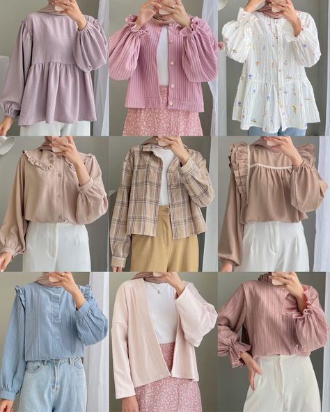 Muslimah Fashion Casual, Stylish Outfits Casual, Modest Casual Outfits, Simple Style Outfits, Color Combos Outfit, Muslim Outfits Casual, Fashion Top Outfits, Cute Dress Outfits, Modest Dresses Casual