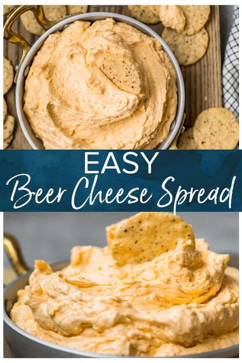 This easy beer cheese dip comes together quickly with just a handful of ingredients. A perfect appetizer dip to serve a crowd that is full of flavor. Beer Cheese Spread, Easy Beer Cheese Dip, Easy Beer Cheese, Beer Cheese Dip Recipe, Cheese Spread Recipes, Cheese Dip Recipe, Homemade Dips, Beer Cheese Dip, Cheese Dip Recipes