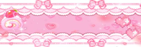 Soft Core Pfp, Girly Twitter Header, Cutecore Twitter Header, Cute Core Banner, My Melody Banner, Pink Banner Aesthetic, Kawaii Header, Kawaii Core Banner, Kawaiicore Header