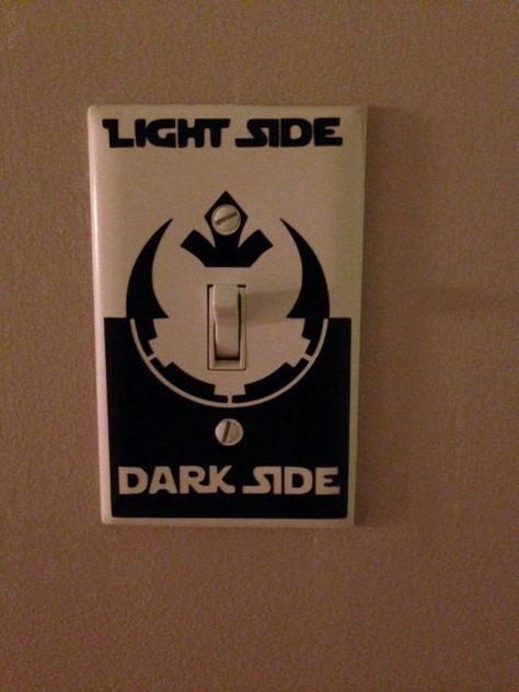 Star Wars Light Switch, Star Wars Zimmer, Light Switch Decal, Switch Decals, Star Wars Bedroom, Star Wars Light, Star Wars Room, Geek Decor, Star Wars Day