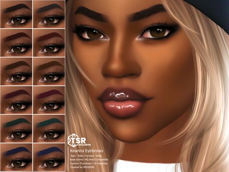 The Sims Resource - Keanna Eyebrows Sims 4 Free Cc Eyebrows, Sims 4cc Eyebrows, Sims 4 Cc Makeup Brows, Sims Braces Cc, Sims4 Brows, Sims 4 Cc Skin Eyebrows, Black Sims 4 Cc Eyelashes, Sims 4 Face Eyebrows, Sims 4 Mods Eyebrows