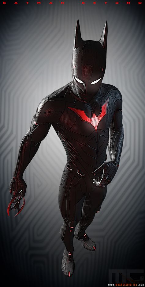 Batman Beyond (concept art) - from Polycount Forum The Batman Movie, Fictional Heroes, The Bat Man, Bob Kane, Batman Beyond, Im Batman, Bd Comics, Batman Family, Batman Movie