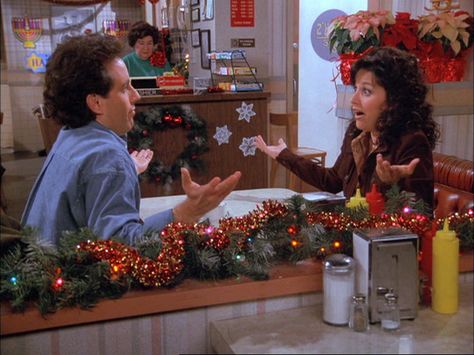 just bein' elaine. Seinfeld Christmas, Seinfeld Elaine Quotes, Seinfeld Gifts, Serenity Now Seinfeld, Seinfeld Tumblr, Elaine Benes, Seinfeld Meme, Seinfeld Behind The Scenes, Bee Movie