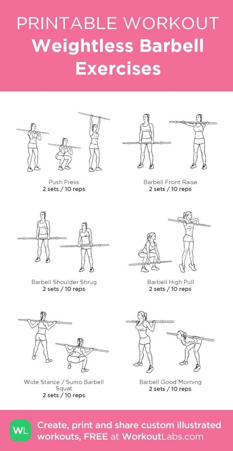 Weighted bar workout Bar Bell Exercises For Women, Bar Workouts For Women, Barbell Exercises For Women, Weighted Bar Workout, Curl Bar Workout Women, Bar Bell Workout Woman, Weighted Bar Exercises, Weight Bar Workout Woman, Bar Exercises For Women