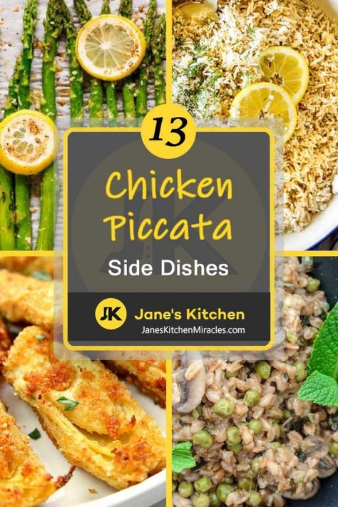 Finding what to serve with chicken piccata can be as simple and easy as making this classic Italian dish. Dig deep into our list of amazing sides to round out a satisfying meal.  #sidedish #sidedishes #sidedishrecipes #chickenpiccata #chickenpiccatasidedishes #chickenpiccatarecipes #recipes Side Dishes For Chicken Piccata, What To Serve With Chicken Piccata, Sides For Chicken Piccata, Veal Piccata, Baked Artichoke, Chicken Piccata Recipe, Side Items, Side Dishes For Chicken, Sides Recipes