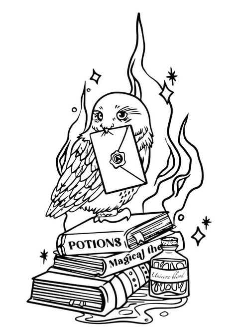 Hogwarts Coloring Pages, Harry Potter Outline, Harry Potter Colouring Pages, Coloring Pages Harry Potter, Harry Potter Svg Free, Harry Potter Svg Files, Harry Potter Kawaii, Harry Potter Stencils, Cricut Harry Potter