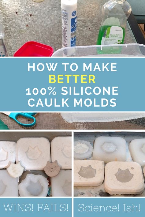 Making easy cheap molds from 100% silicone caulk. Works great with plaster of paris and resin casting! How To Make Silicone, Diy Silicone Mold, Diy Resin Mold, Silicone Caulk, Diy Silicone, Acrylic Craft Paint, Mold Release, Concrete Crafts, Epoxy Resin Crafts