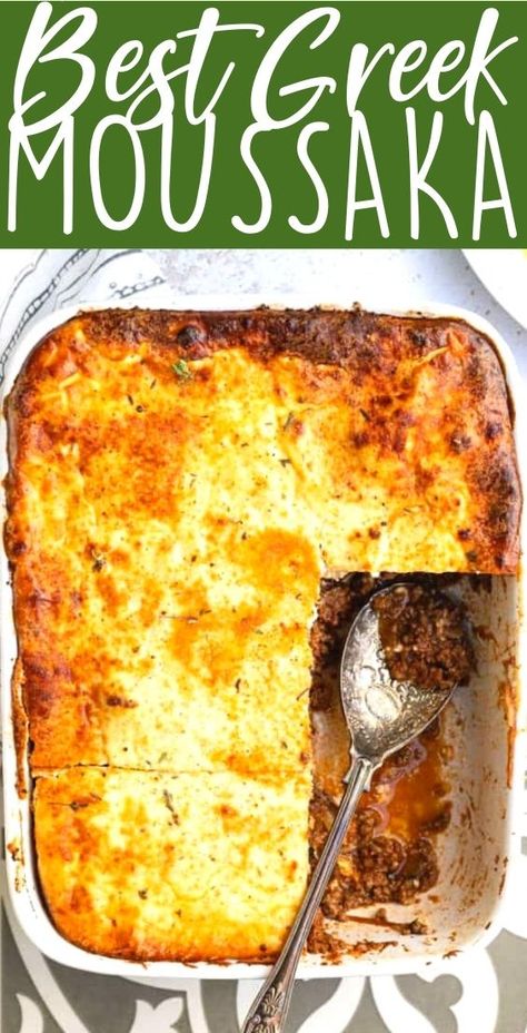 Authentic Greek Moussaka Recipe, Mousacca Recipe, Mousaka Recipe Keto, Authentic Moussaka Recipe, Greek Lasagna Moussaka, Beef Moussaka Recipe, Mousaka Recipe Easy, Authentic Greek Mousakka, Mousaka Recipe With Potatoes