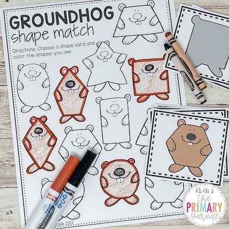 Groundhog Day Worksheets, Ground Hog Day Crafts, Groundhog Day Crafts, Groundhog Day Math, Groundhog Activities, Preschool Groundhog, Groundhogs Day, Prek Activities, Groundhog Day Activities