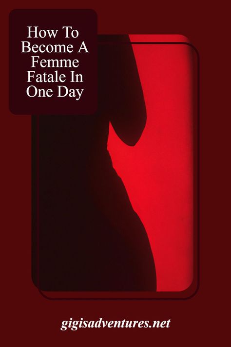 The Femme Fatale aesthetic is blowing up on TikTok, but what is it exactly? This is what this guide will tell you! The Ultimate Femme Fatale Guide will teach you everything you need to know about this hypnotic energy, both physically and mentally. Ready for your glow up? Manifest Femme Fatale, Femme Fatale Quotes, Dark Photo Ideas, Fatale Aesthetic, Femme Fatale Aesthetic, Completely Change Your Life, Beauty Diy Skincare, Diy Haircare, Feminine Energy Aesthetic