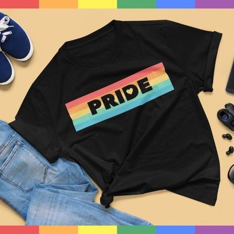 Super fun and handy and fun to mess with Pride Shirt Design, Pride Shirt Ideas, Pride T Shirts, Pride Clothes, Pride Ideas, Rainbow Tshirt, Gay Shirts, Gay Pride Shirts, Lgbt T Shirts