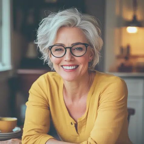 The Best Colors to Wear with Gray Hair Clothing Colors To Wear With Grey Hair, Grey Hair Clothing Colors, What Colors To Wear With Gray Hair, Warm Grey Hair Color, Makeup For White Hair, Gray Hair Makeup, Grey Hair For Warm Skin Tones, Grey Hair Young, Light Olive Skin