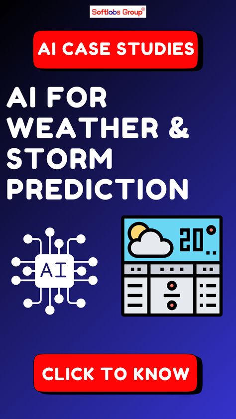 Transform how you predict the weather with our AI Weather Prediction System. This sophisticated tool combines AI and statistical models to forecast wind speeds and thunderstorms accurately, enhancing decision-making and preparedness for severe weather events. Follow Softlabs Group for more innovative updates. Weather Predictions, Trend Analysis, Wind Speed, Meteorology, Severe Weather, Decision Making, Case Study, Writing, Models