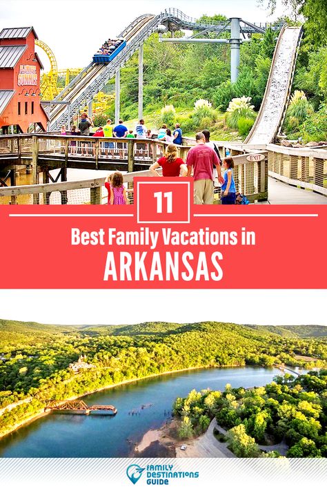 Need a little inspiration for a getaway to Arkansas with kids? Planning a family trip to AR and want ideas for the top vacation spots and areas? We’re FamilyDestinationsGuide, and we’re here to help: Discover the best family vacations in Arkansas - so you get memories that last a lifetime! #arkansas #arkansasvacation #arkansaswithkids #arkansasfamilyvacation #familyvacation Best Arkansas Getaways, Vacation In Arkansas, Arkansas Vacation Ideas, Best Vacations With Kids, Arkansas Vacation, Arkansas Road Trip, Arkansas Vacations, Resorts For Kids, Kid Friendly Vacations