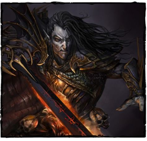 Malus Darkblade, as seen on the MOBA's official site Malus Darkblade, Warhammer Dark Elves, Warhammer Lore, Warhammer Online, Monster Ideas, Vampire Counts, Dark Elves, Dark Eldar, Elves Fantasy