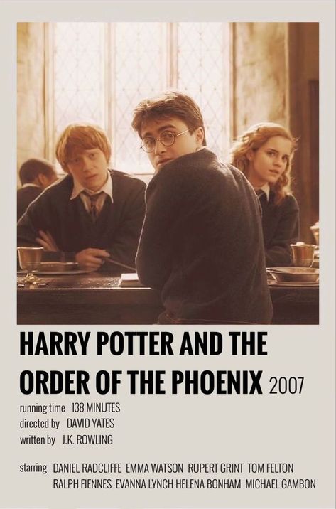 Harry Potter Movies Poster, Harry Potter Minimalist Poster, Harry Potter Posters, Fantastic Beasts Book, Harry Potter Order, Harry Potter 5, Mini Posters, Half Blood Prince, Harry Potter Poster