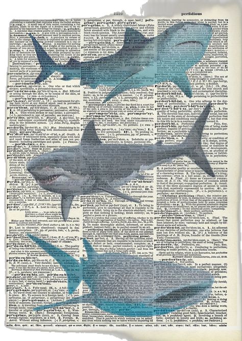 Posters For Blue Room, Sharks Of The World Poster, Whale Poster Vintage, Ocean Posters Vintage, Sea Creature Poster, Ocean Prints For Walls, Sea Life Poster, Dark Blue Posters Aesthetic, Ocean Theme Poster