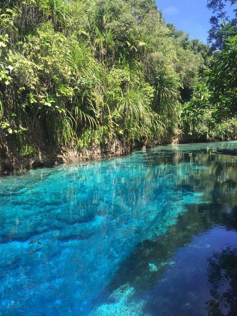 Enchanted River (mountain river) is enchanting. (Surigao del Sur, Philippines) Enchanted River Philippines, River Philippines, Surigao Del Sur, Enchanted River, Adventure Landscape, Mountain River, Philippines Travel, Take Better Photos, Palawan