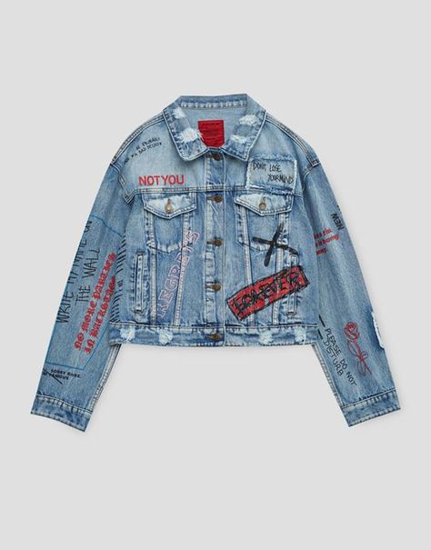 Jean Jacket Diy, Diy Denim Jacket, Painted Denim Jacket, Denim Jacket Fashion, Diy Jacket, Denim Ideas, Custom Denim, Denim Diy, Estilo Punk